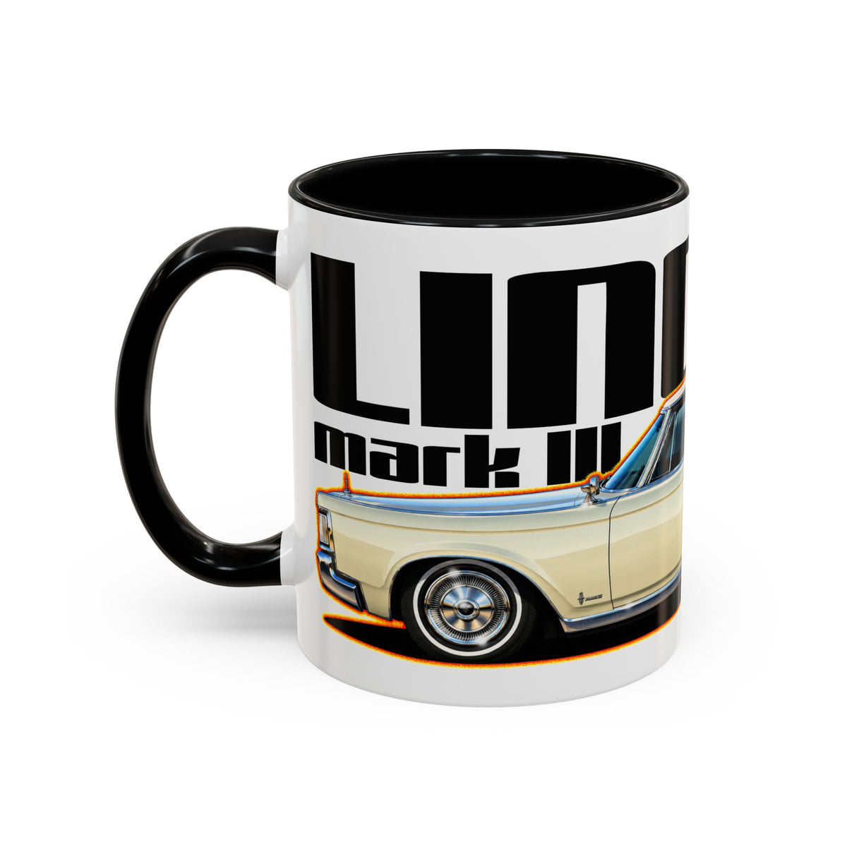 LINCOLN MARK III 1970 Collectible Fireball Art Coffee Mug - 2 Sizes
