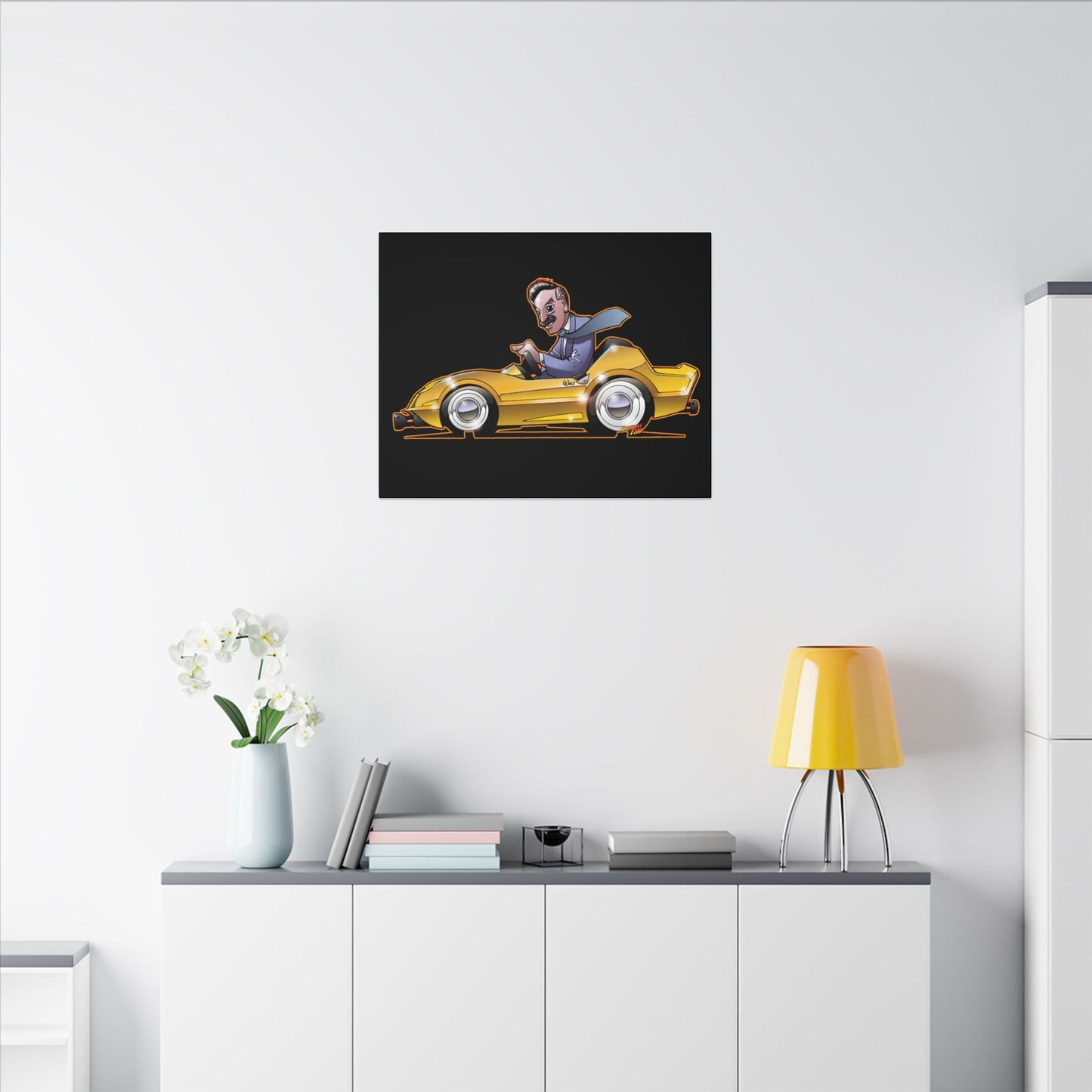 AUTOPIA CLASSIC Walt Disney Fireball Art Canvas Print