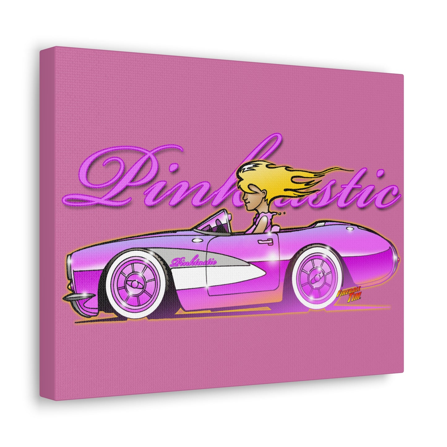 BARBIE PINK CORVETTE Pinktastic Concept Canvas Print 11X14