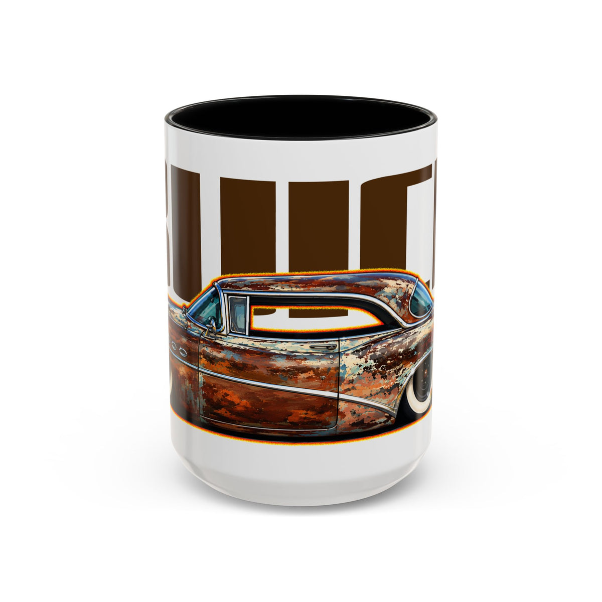 BUICK 1954 KUSTOM SPECIAL Collectible Fireball Art Coffee Mug - 2 Sizes