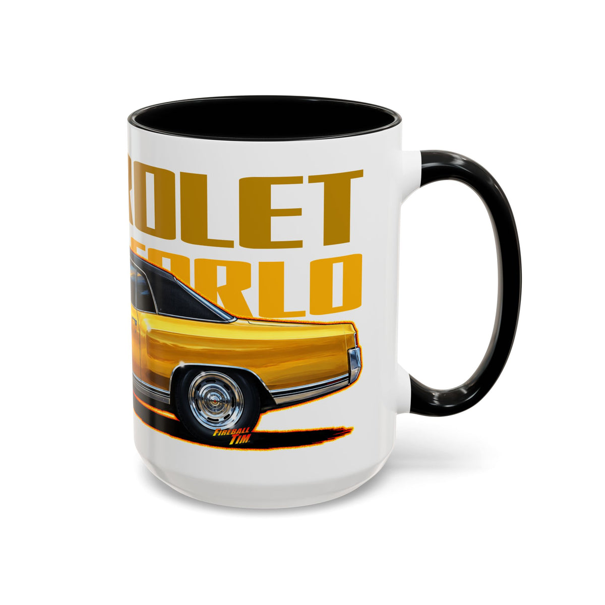 CHEVROLET MONTE CARLO 1972 Collectible Fireball Art Coffee Mug - 2 Sizes