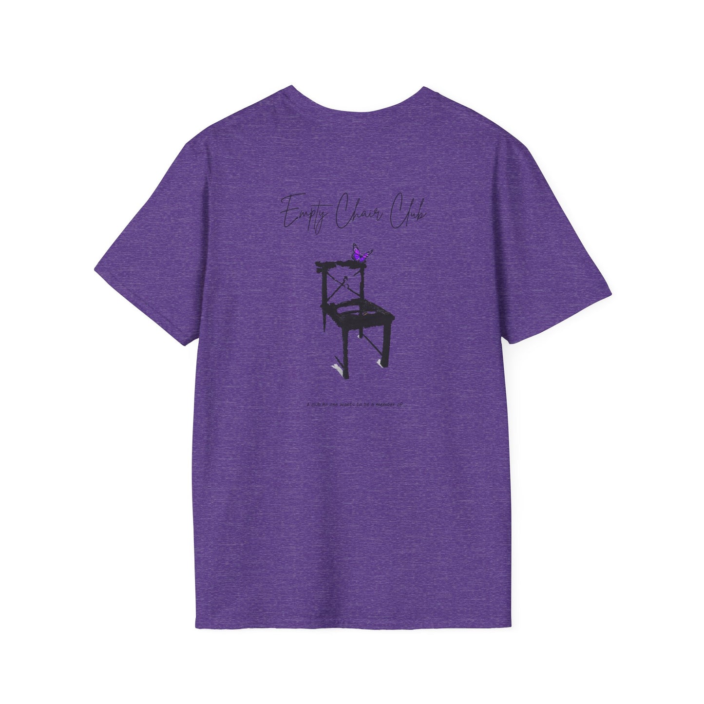 EMPTY CHAIR CLUB Unisex Softstyle T-Shirt - Casual Comfort for Relaxation and Reflection