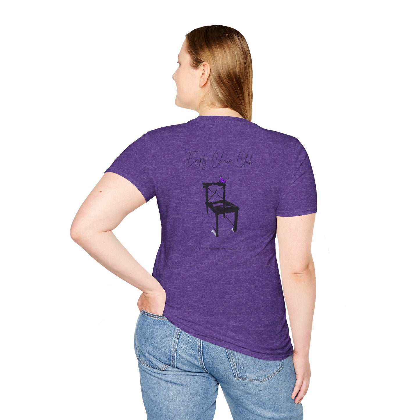 EMPTY CHAIR CLUB Unisex Softstyle T-Shirt - Casual Comfort for Relaxation and Reflection