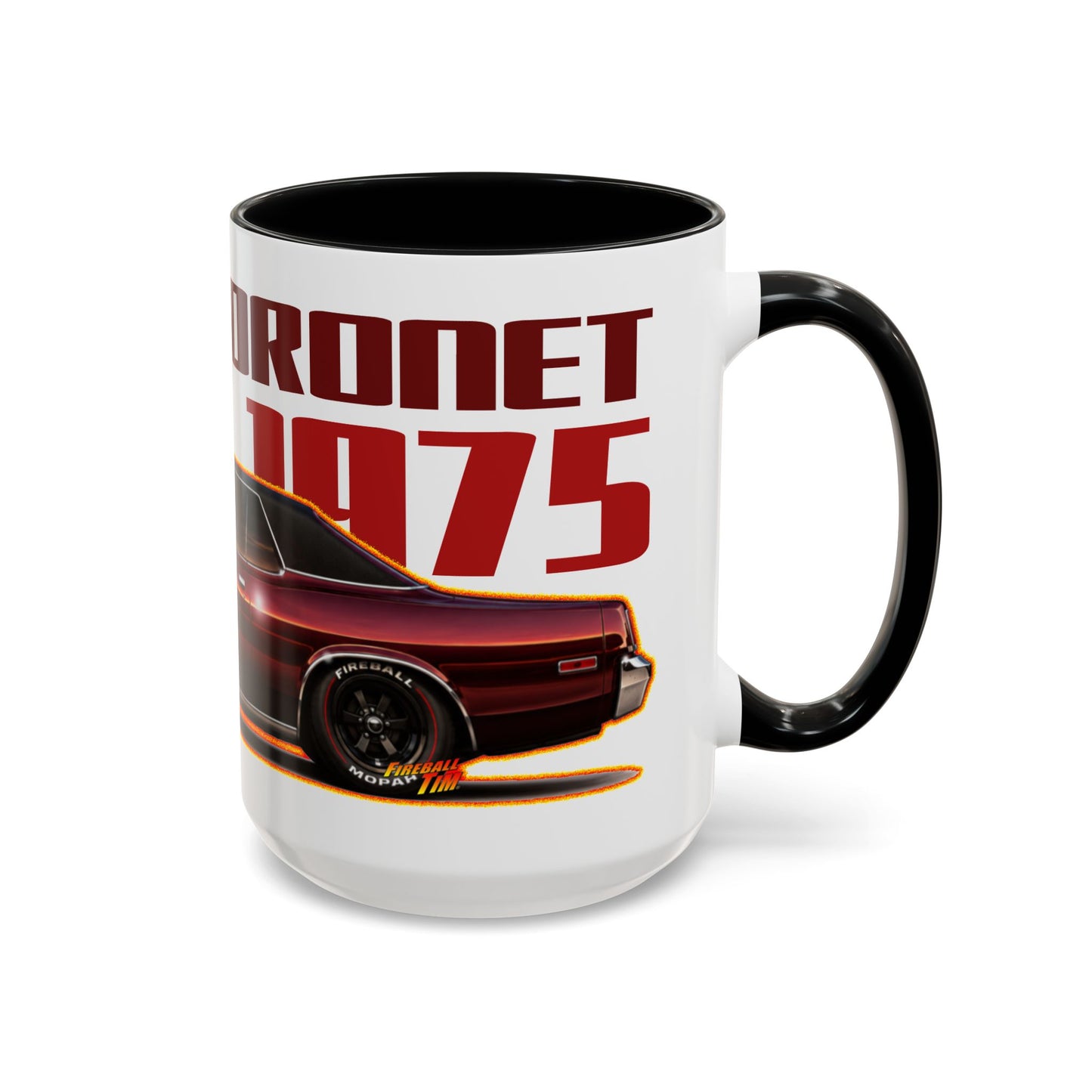 DODGE CORONET 1975 Collectible Fireball Art Coffee Mug - 2 Sizes