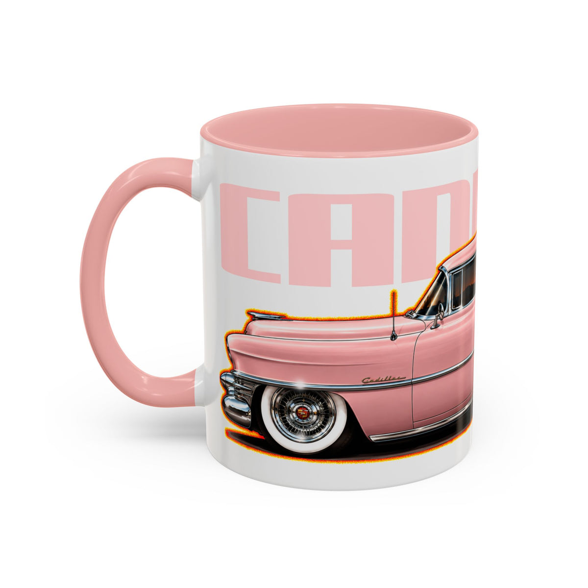 CADILLAC Coupe DeVille 1955 Collectible Fireball Art Coffee Mug - 2 Sizes