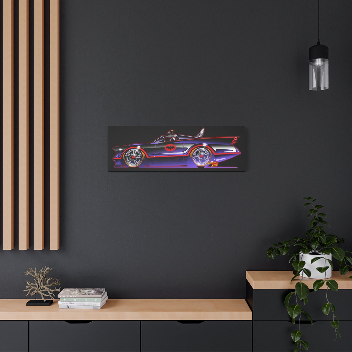 BATMOBILE 1966 BATMAN TV Car Canvas Art Print 11x14