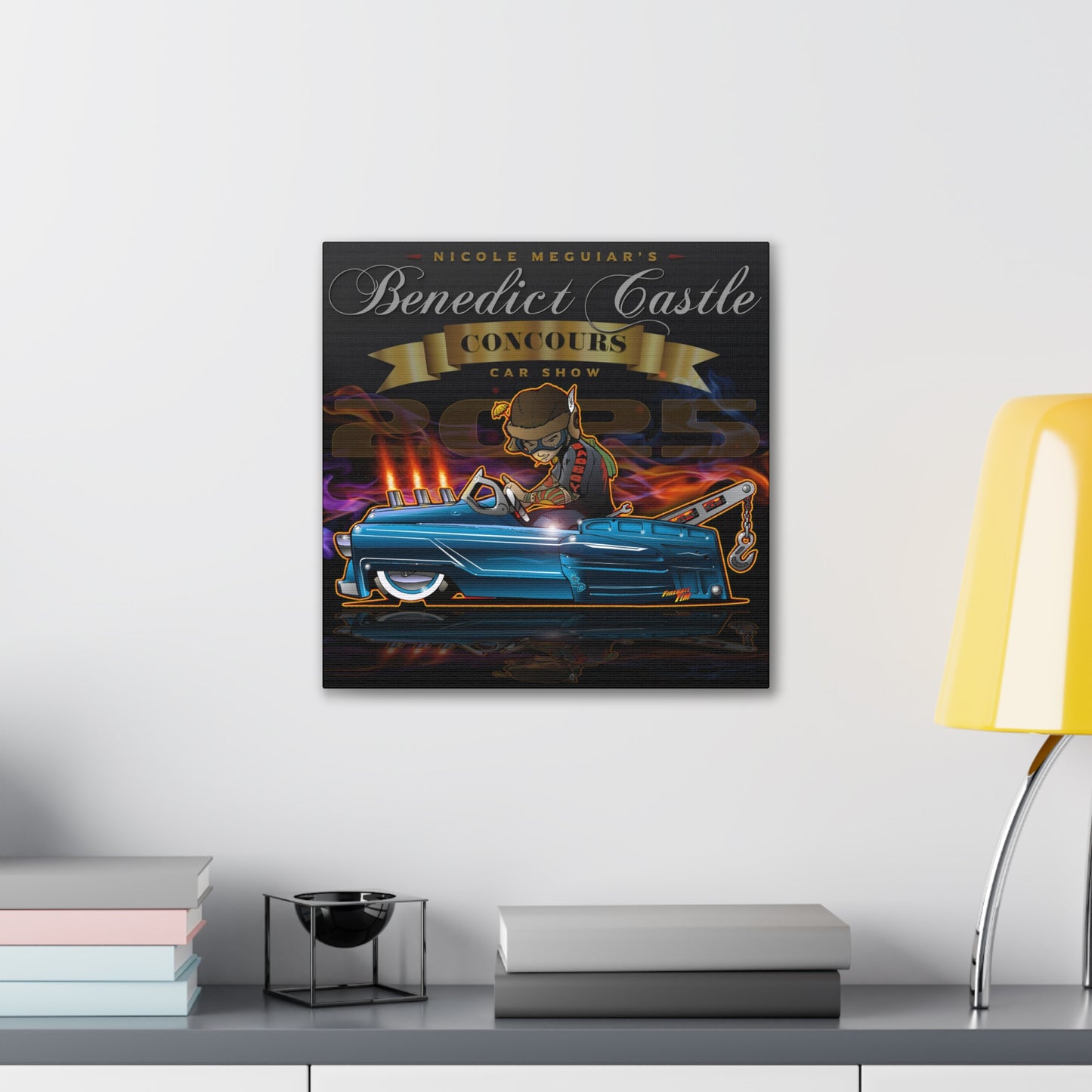 BENEDICT CASTLE CONCOURS 2025 Pedal Truck Canvas Art Print - 2 Sizes