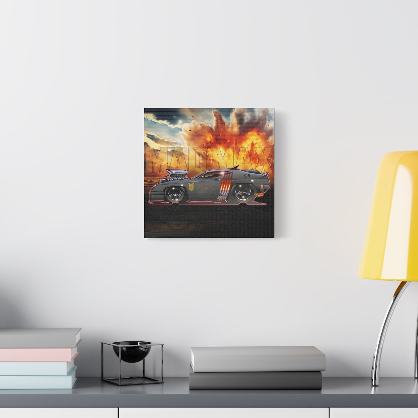 MAD MAX INTERCEPTOR POLICE CAR Canvas Art Wall Print - 12X12