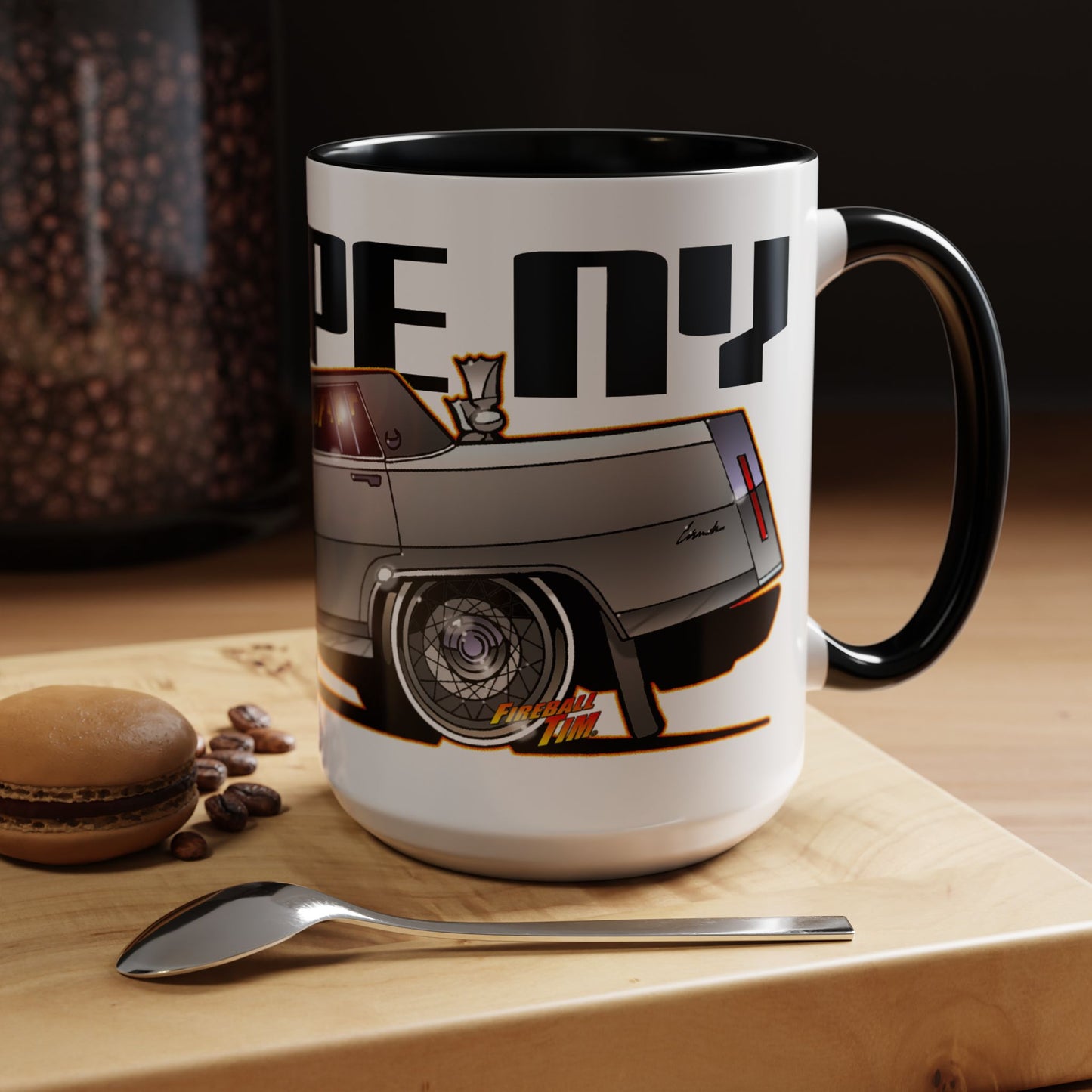 ESCAPE FROM NEW YORK Duke Cadillac Collectible Art Coffee Mug - 2 Sizes