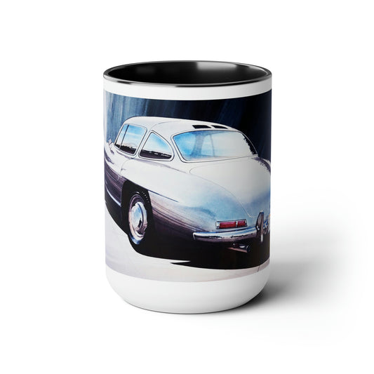 MERCEDES BENZ GULLWING 1957 Classic Car Coffee Mug, 15oz-Mug-Fireball Tim Garage