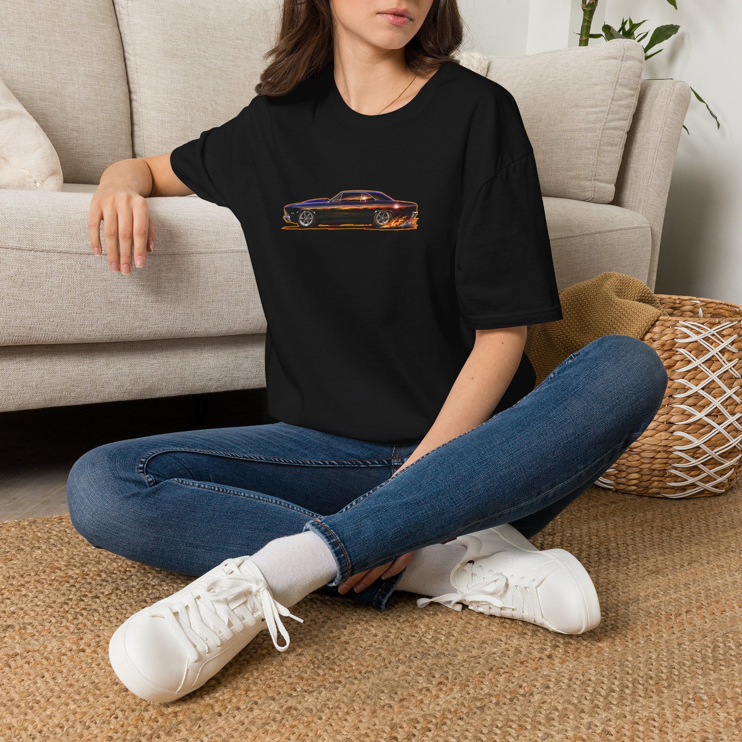 CHEVROLET CHEVY CHEVELLE 1966 Collectible Fireball Art Tee Shirt