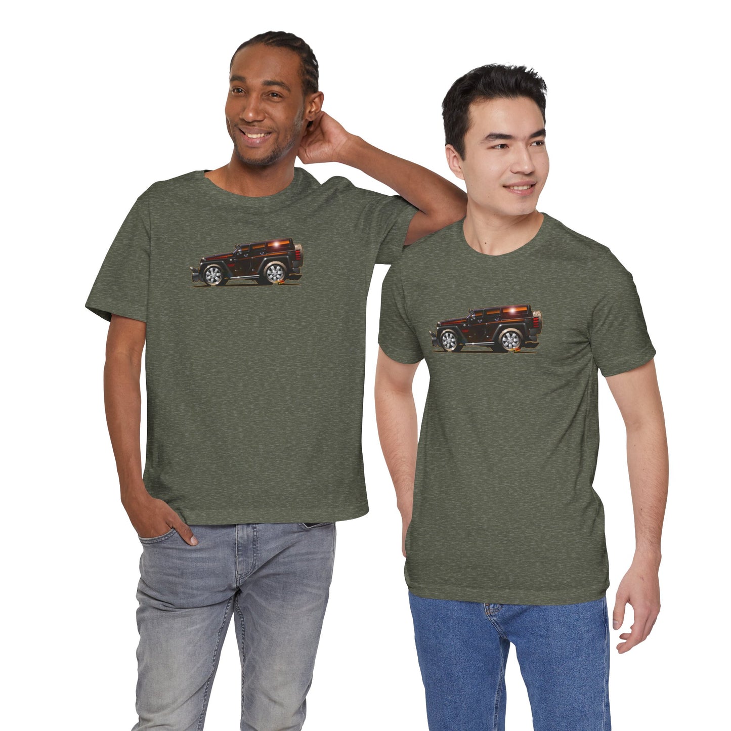 JEEP WRANGLER SAHARA BLACKHORSE Concept Art Short Sleeve Tee 11 Colors