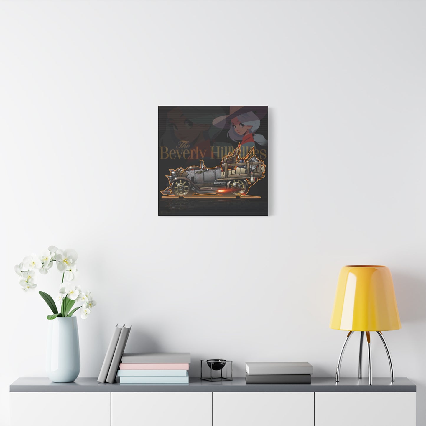 BEVERLY HILLBILLIES JALOPY Canvas Art Wall Print