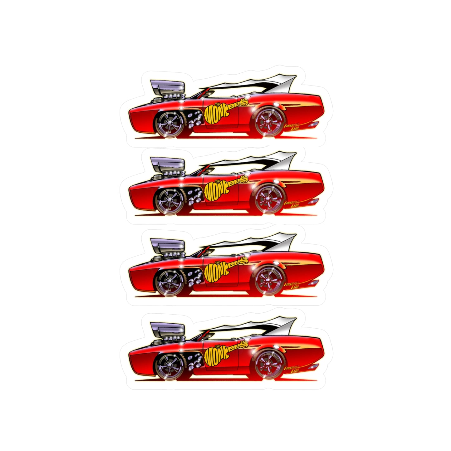 MONKEEMOBILE TV Car Decal Stickers