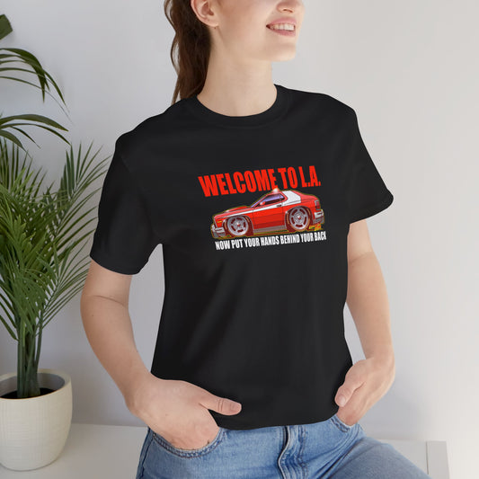 STARSKY AND HUTCH Ford Torino Welcome LA Collectible Short Sleeve Tee 11 Colors