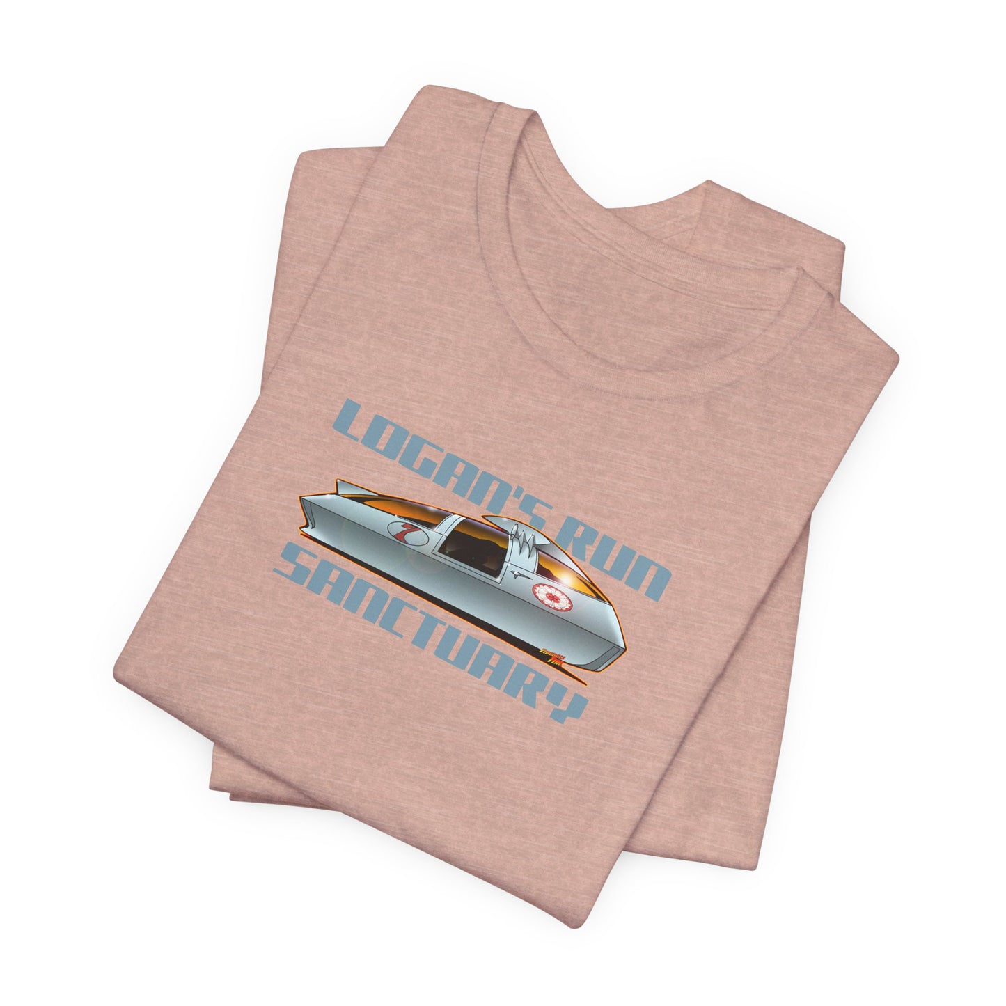 LOGAN'S RUN Sci Fi TV Car Collectible Fireball Art Short Sleeve Tee 12 Colors