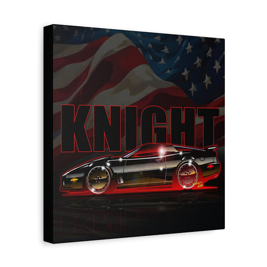 KNIGHT RIDER PONTIAC TRANS AM Canvas Art Wall Print - 12x12