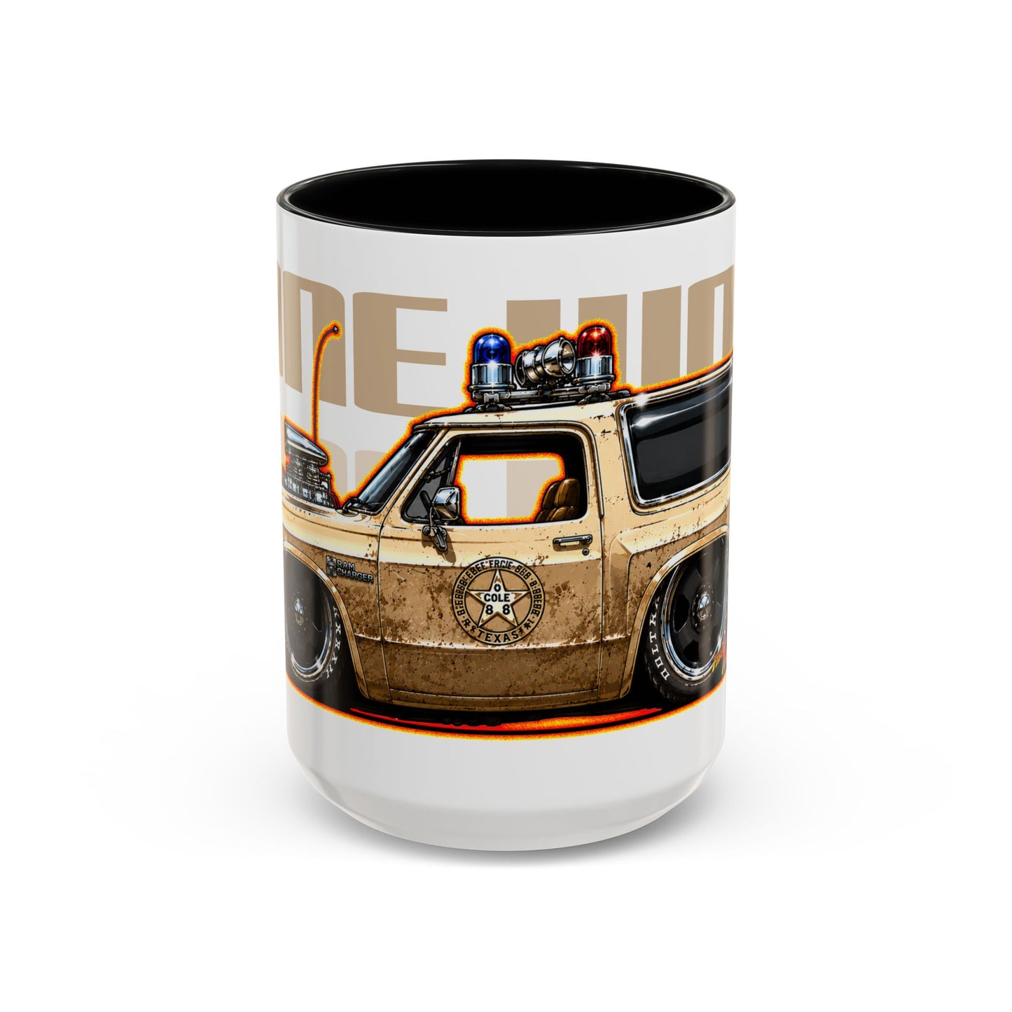 LONE WOLF MCWADE 1983 Dodge Ramcharger Collectible Art Coffee Mug - 2 Sizes