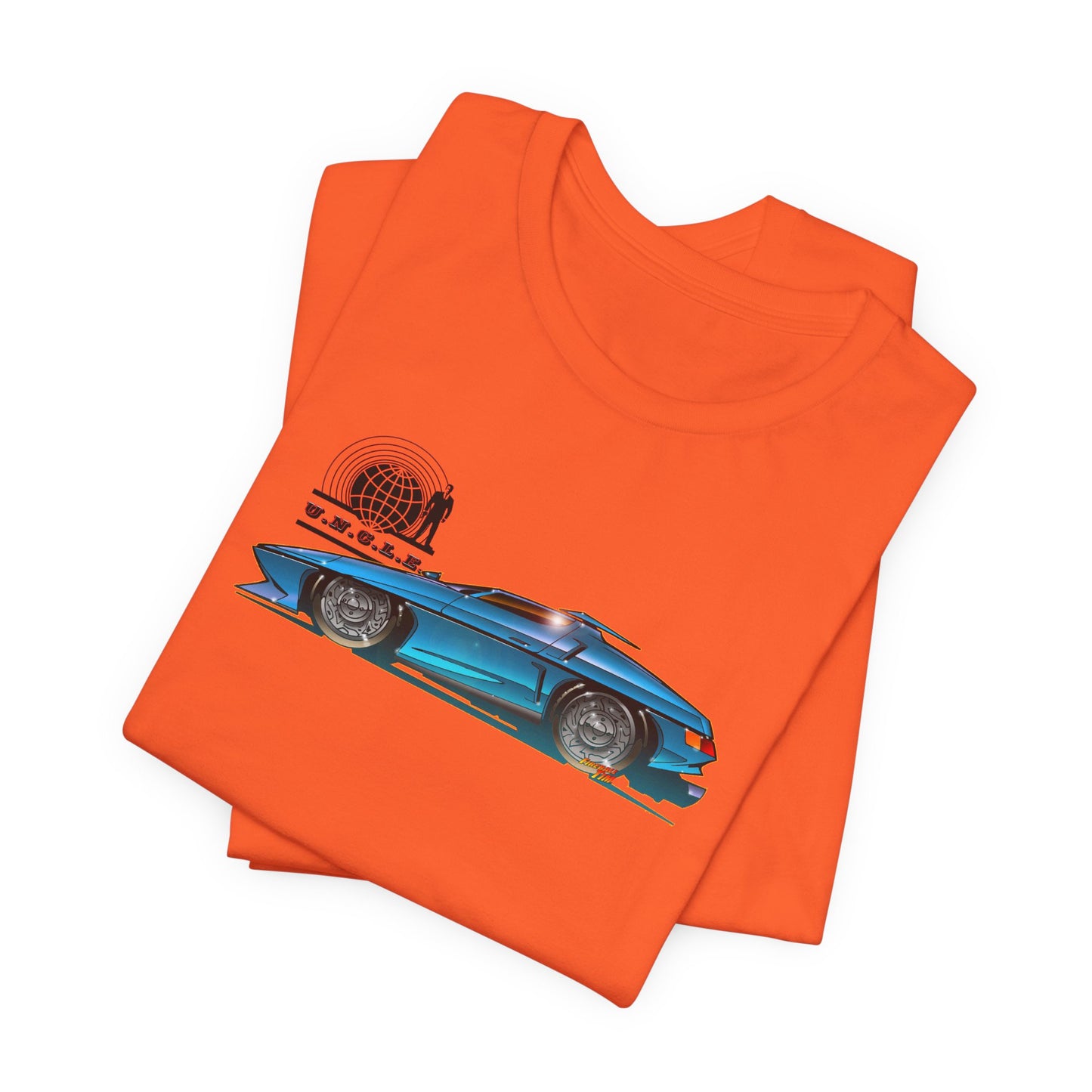 THE MAN FROM UNCLE Piranha TV Car Fireball Jersey Short Sleeve Tee Shirt - Multiple Colors