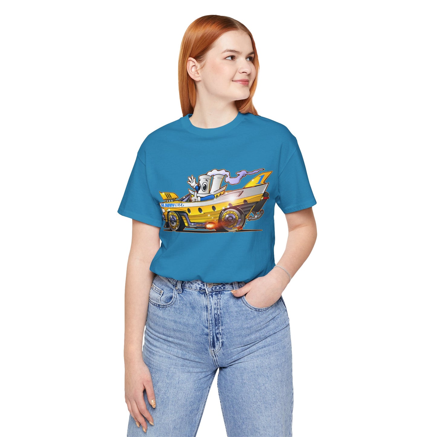 BUDDY CRUISE BUDDYMOBILE Custom Car Art Short Sleeve Tee in 17 Colors