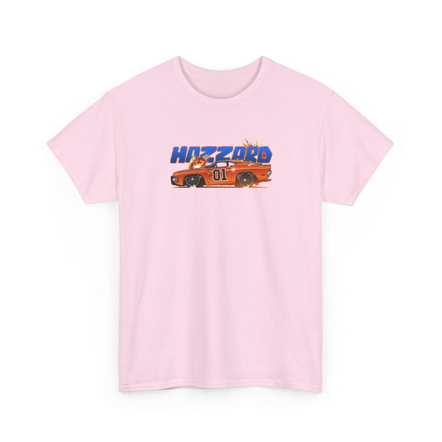 DUKES OF HAZZARD General Lee Dodge Charger Heavy Cotton Tee Shirt 12 Colors