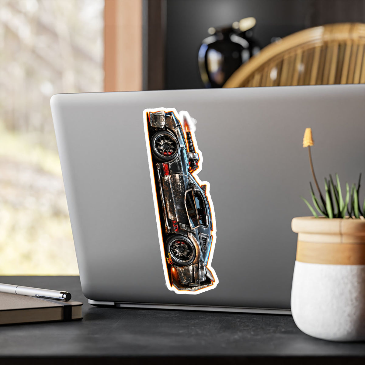 DEATH RACE MUSTANG Collectible Fireball Art Stickers in 4 Sizes