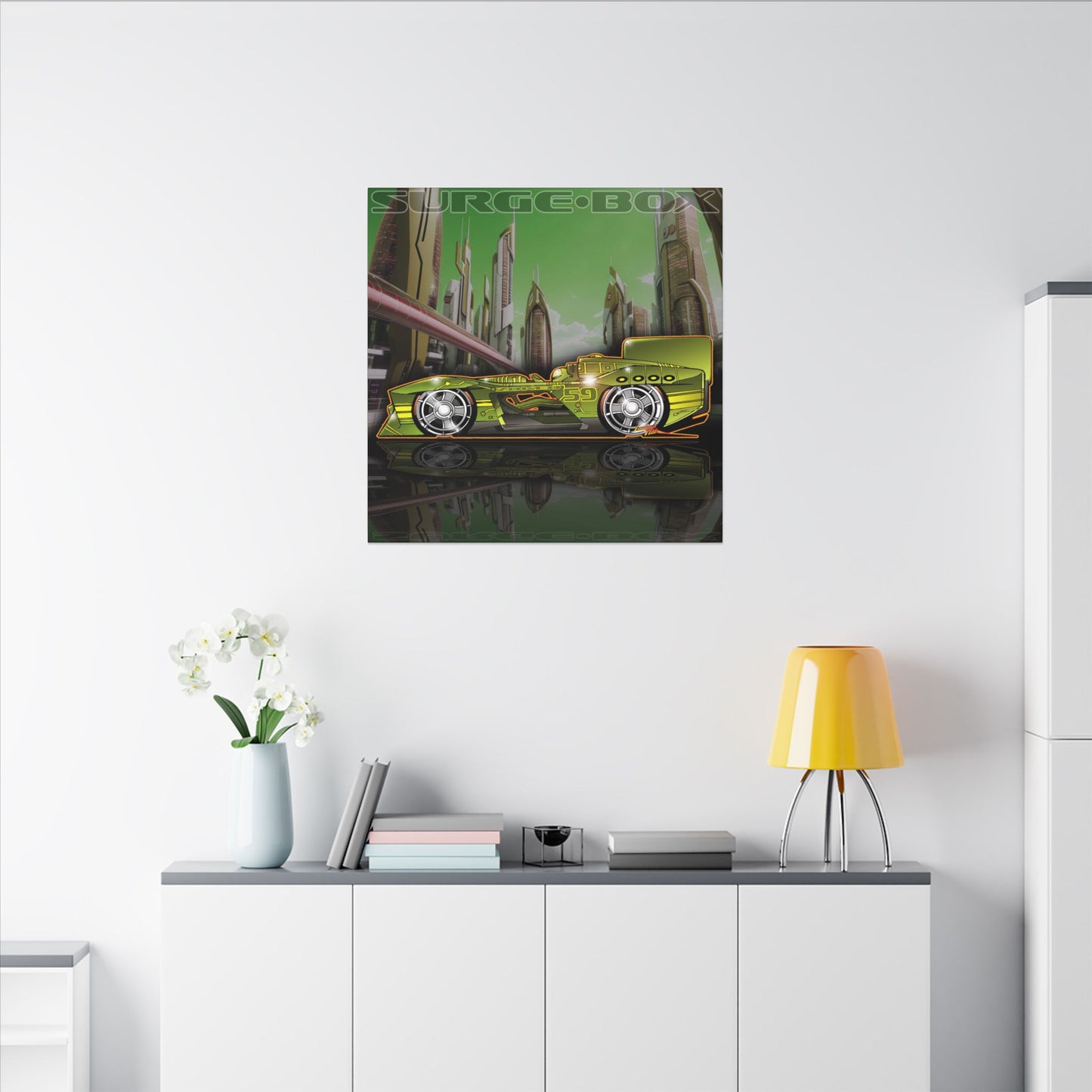 SPEED RACER SURGE BOX Zokeo Race Car Collectible Fireball Art Canvas Print