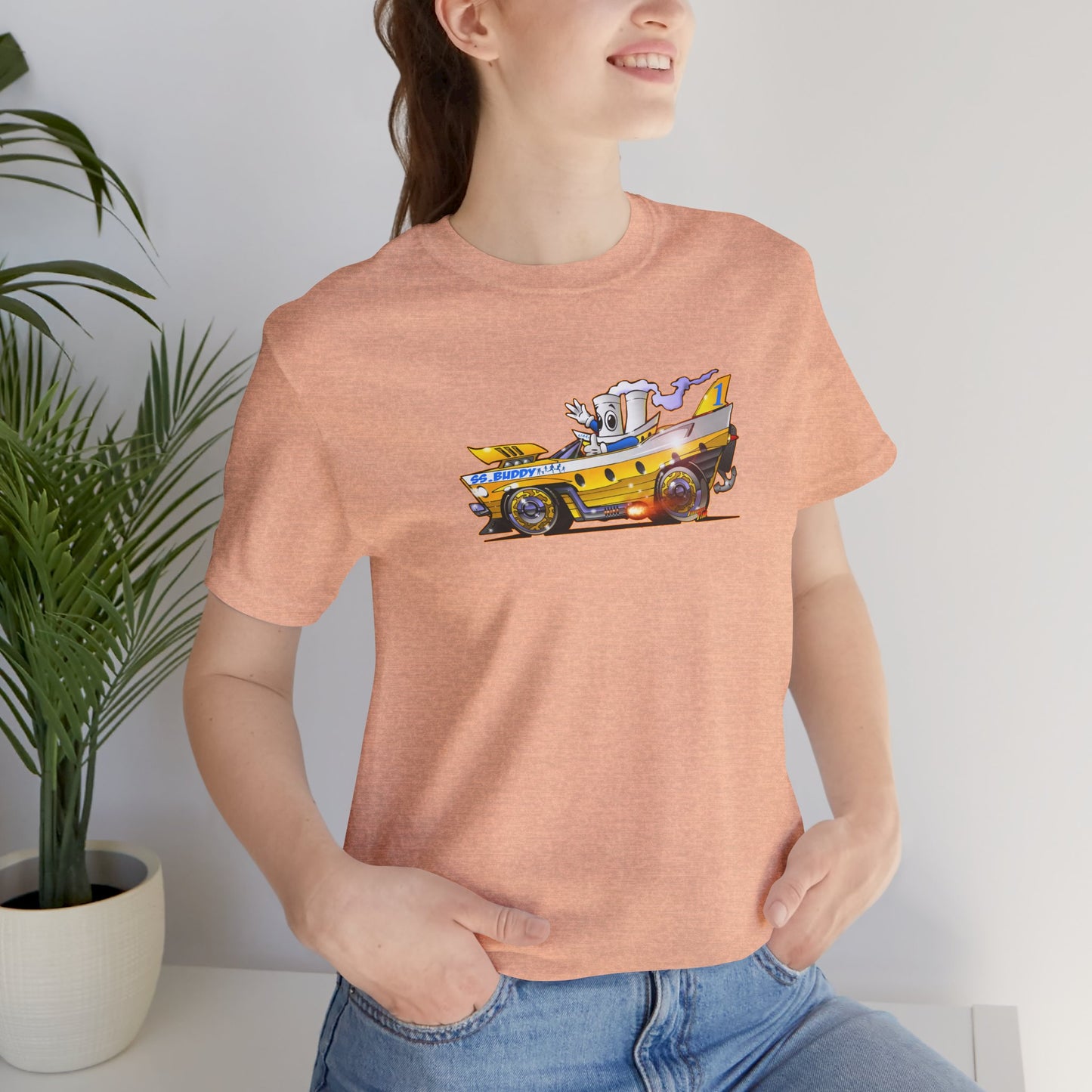 BUDDY CRUISE BUDDYMOBILE Custom Car Art Short Sleeve Tee in 17 Colors