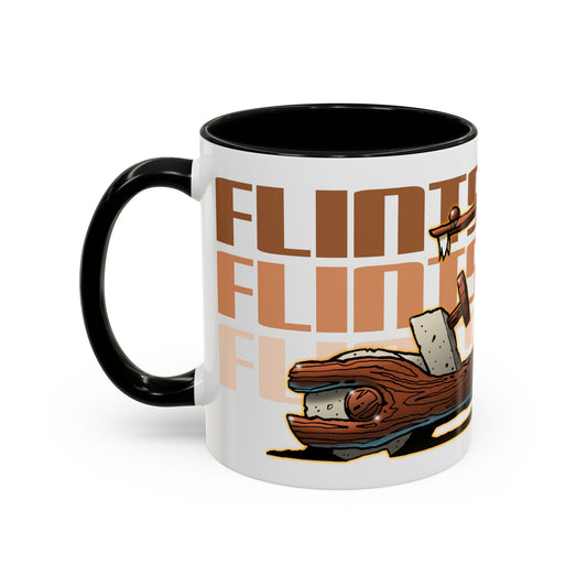 THE FLINTSTONES Cartoon Fred Flintstone Flintmobile Collectible Art Coffee Mug - 2 Sizes
