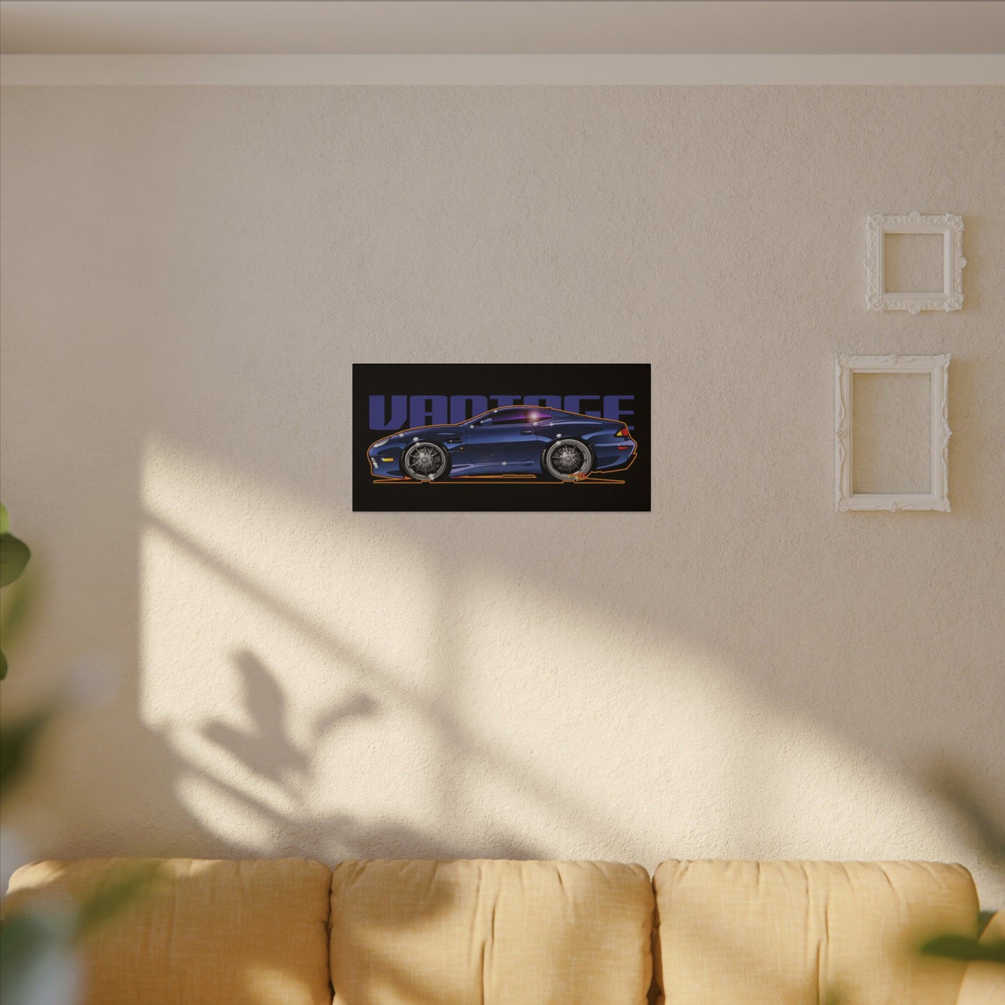 ASTON MARTIN VANTAGE 2001 Fireball Art Canvas Print