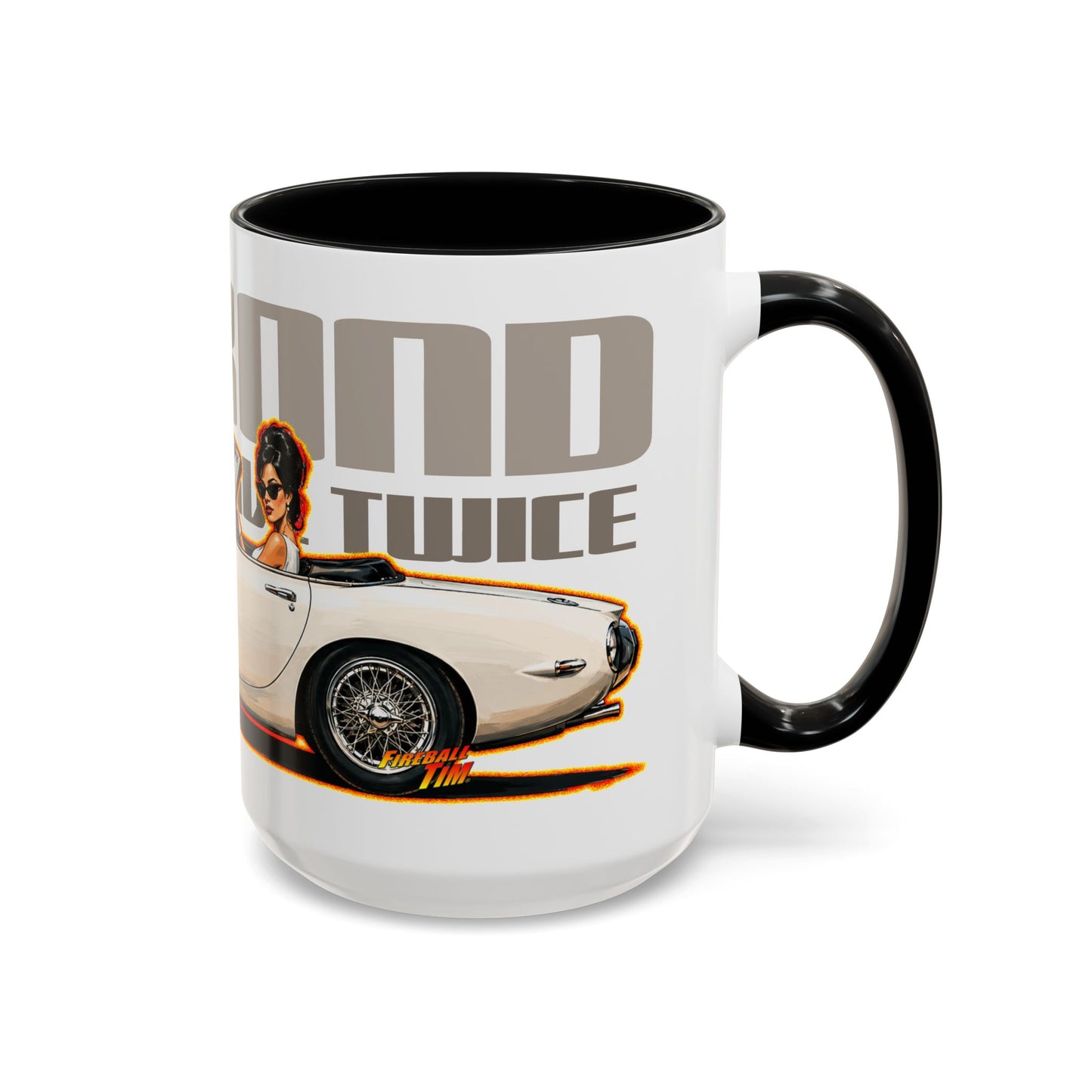 JAMES BOND 007 You Only Live Twice Toyota 2000GT Collectible Fireball Art Coffee Mug - 2 Sizes
