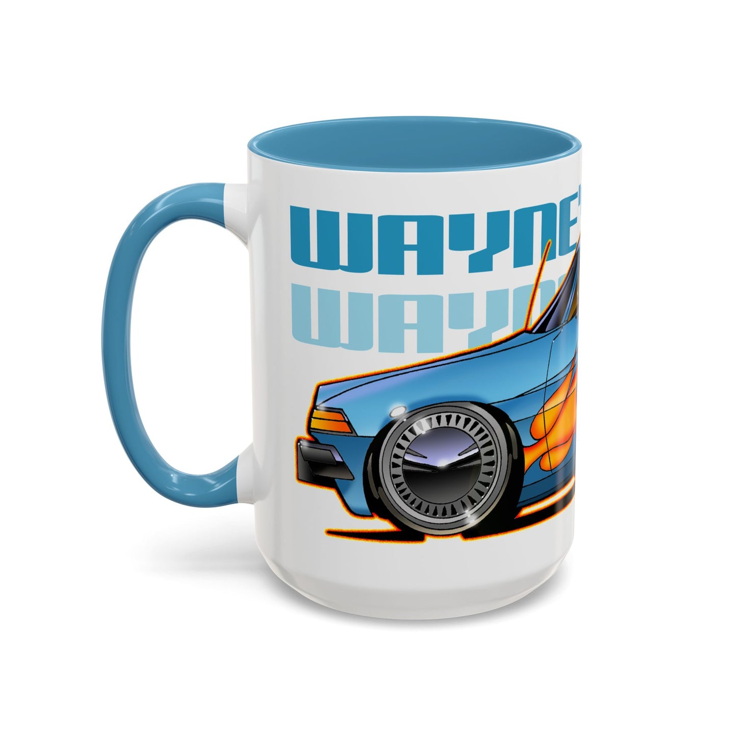 WAYNE'S WORLD AMC PACER Movie Car Fireball Art Coffee Mug - 2 Sizes