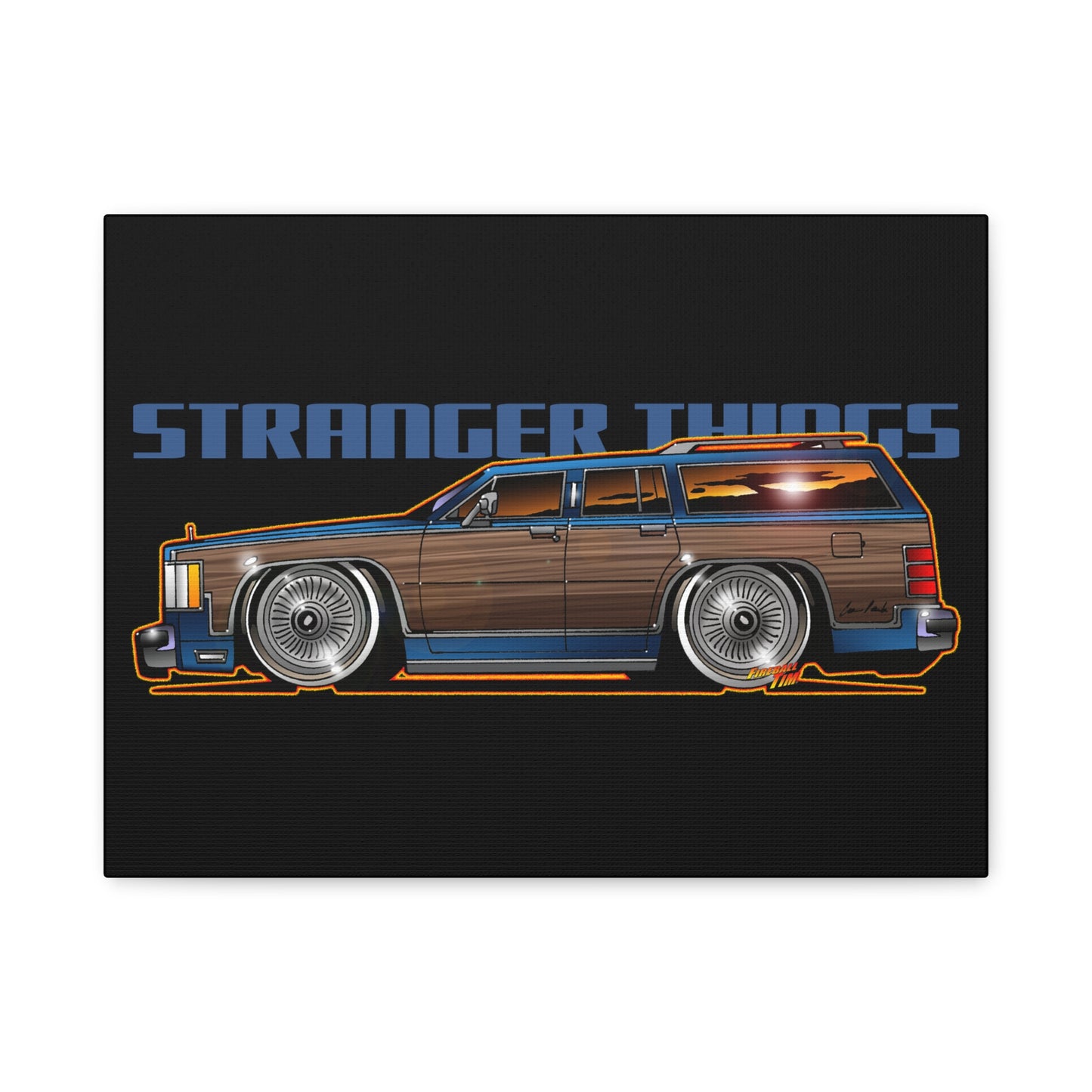 STRANGER THINGS Mercury Colony Park Wagon Collectible Canvas Art Wall Print - Multiple Sizes