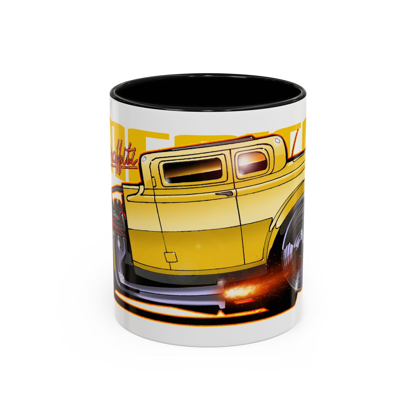 AMERICAN GRAFFITI '32 HOT ROD Movie Car Collectible Fireball Art Coffee Mug - 2 Sizes
