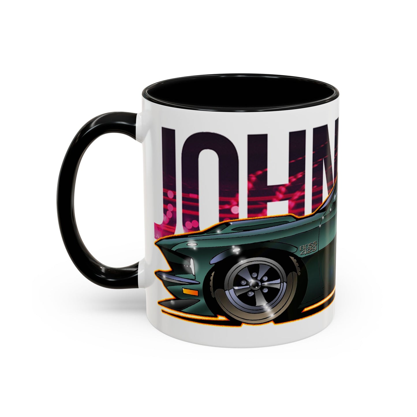 Keanu Reeves John Wick 1969 FORD MUSTANG BOSS 429 Concept Art Coffee Mug-Mug-Fireball Tim Garage