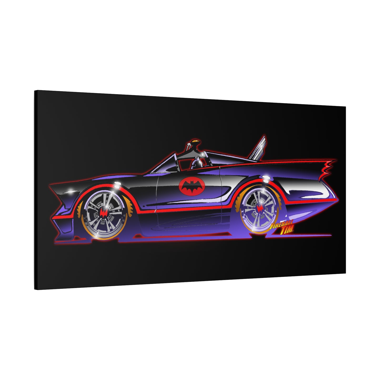 BATMOBILE 1966 BATMAN TV Car Canvas Art Print 11x14