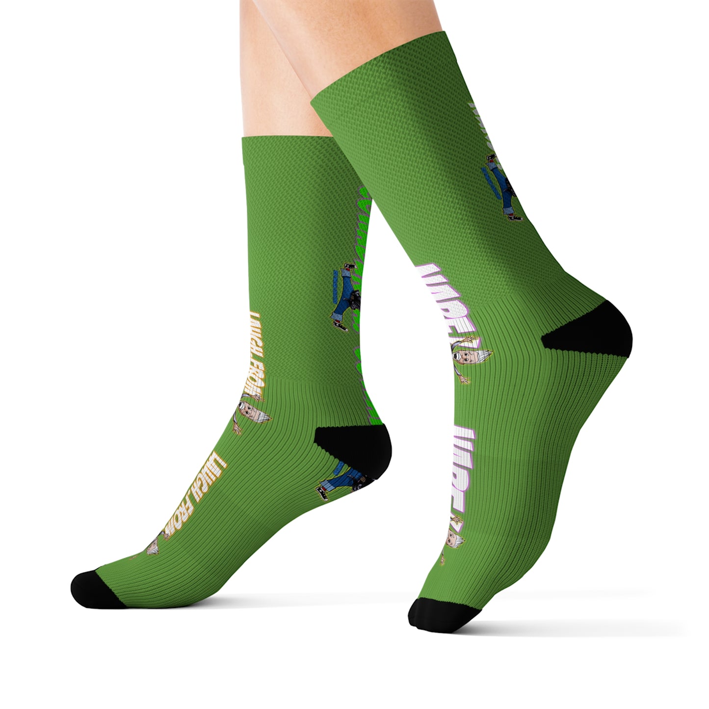 Rob Paulsen KOOKY Turtle Green Socks