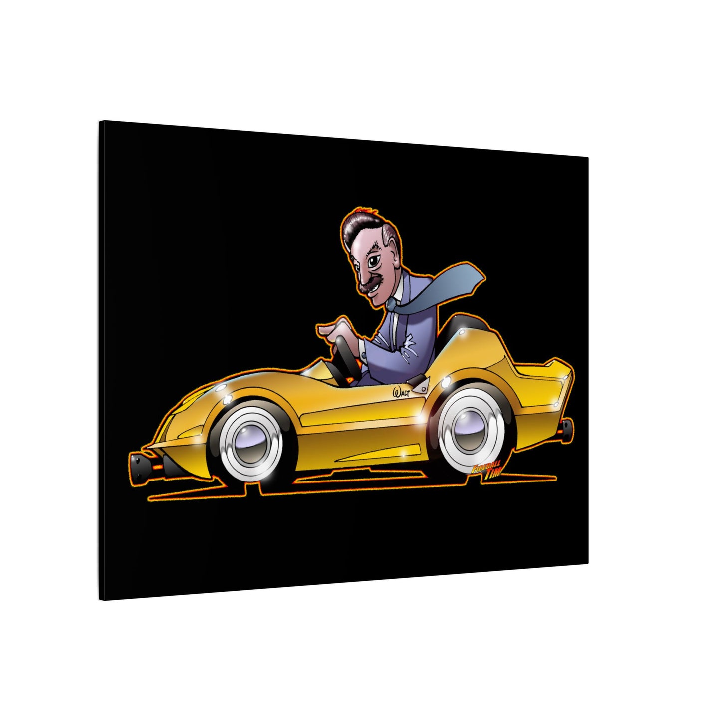 AUTOPIA CLASSIC Walt Disney Fireball Art Canvas Print