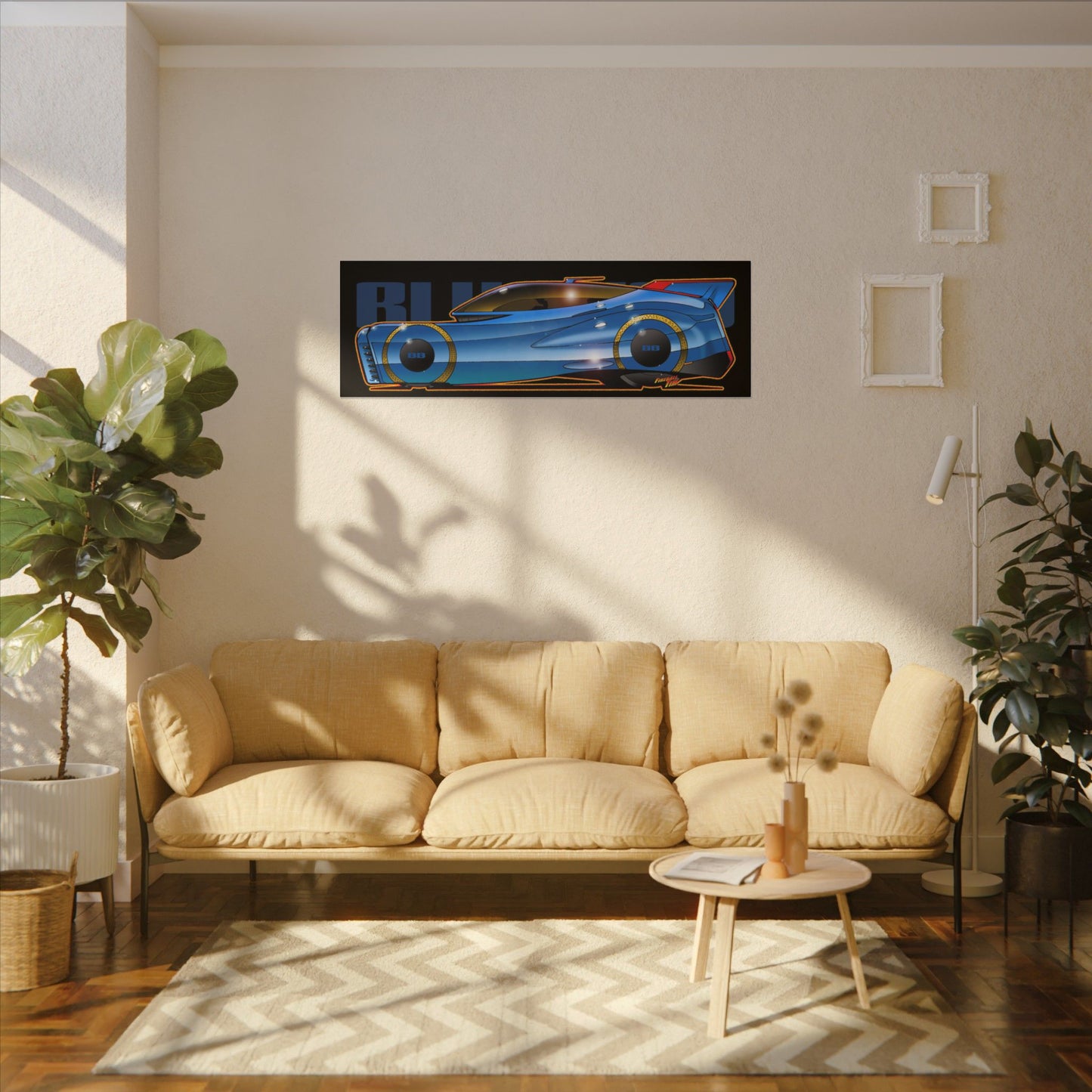 BLUEBIRD FIREBALL CONCEPT Canvas Art Print - 11x14