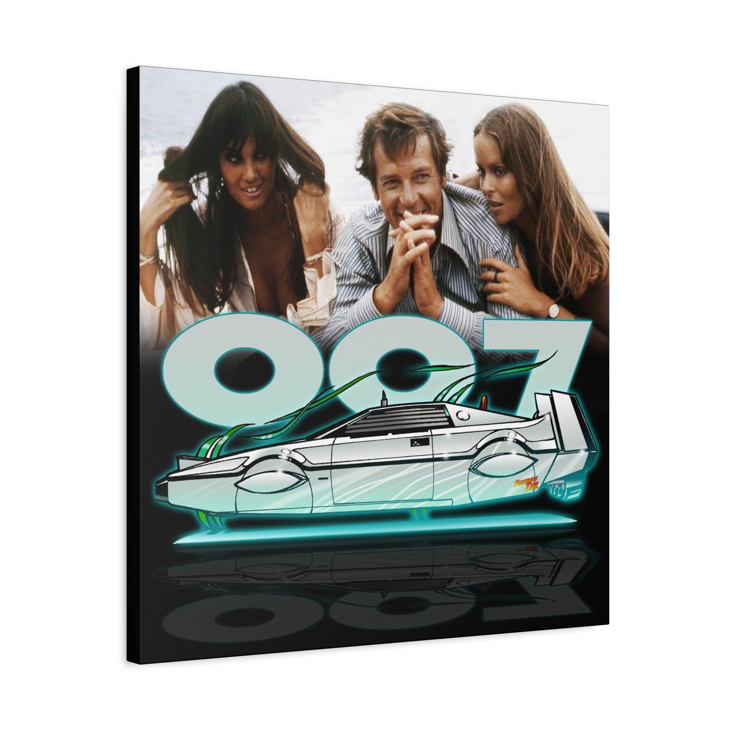 LOTUS SUBMARINE James Bond Fireball Art Canvas Print