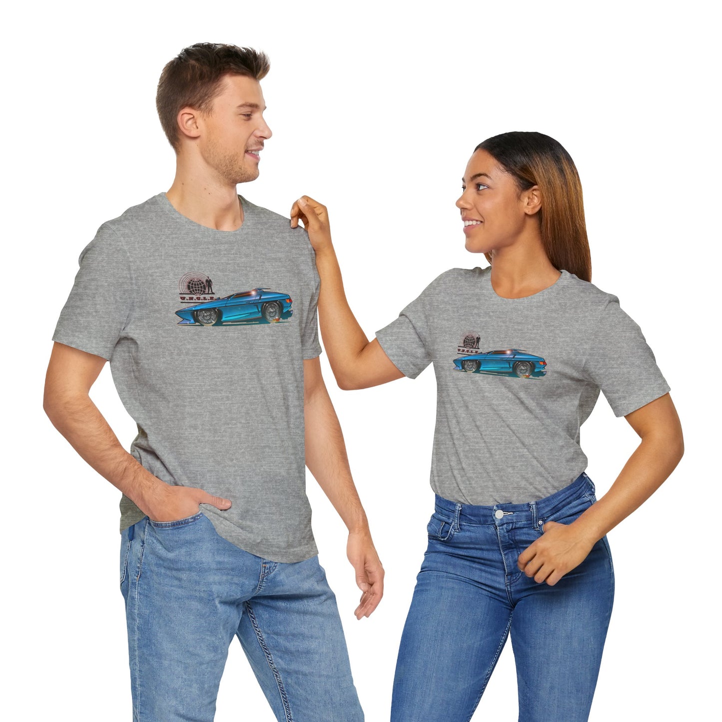 THE MAN FROM UNCLE Piranha TV Car Fireball Jersey Short Sleeve Tee Shirt - Multiple Colors