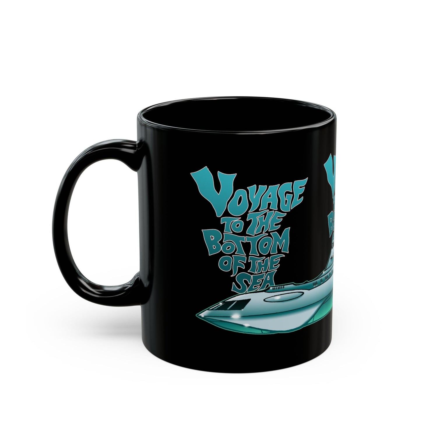 VOYAGE TO THE BOTTOM OF THE SEA Concept Art Seaview Submarine Black Coffee Mug