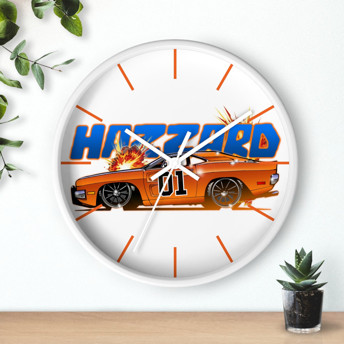 GENERAL LEE Dukes of Hazzard TV Car Wall Clock