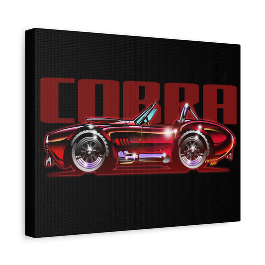 AC SHELBY COBRA Muscle Car Canvas Art Print - 11x14