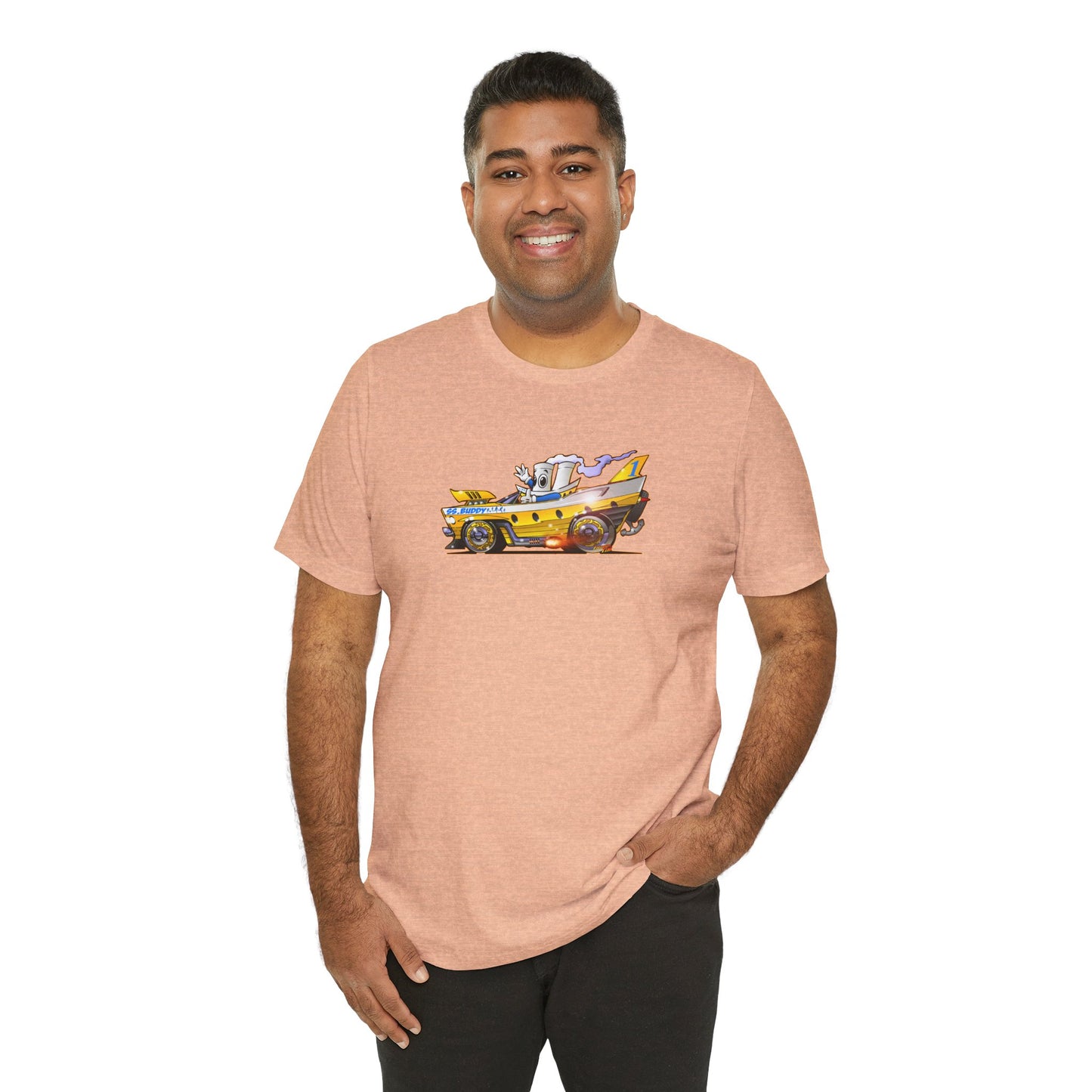 BUDDY CRUISE BUDDYMOBILE Custom Car Art Short Sleeve Tee in 17 Colors