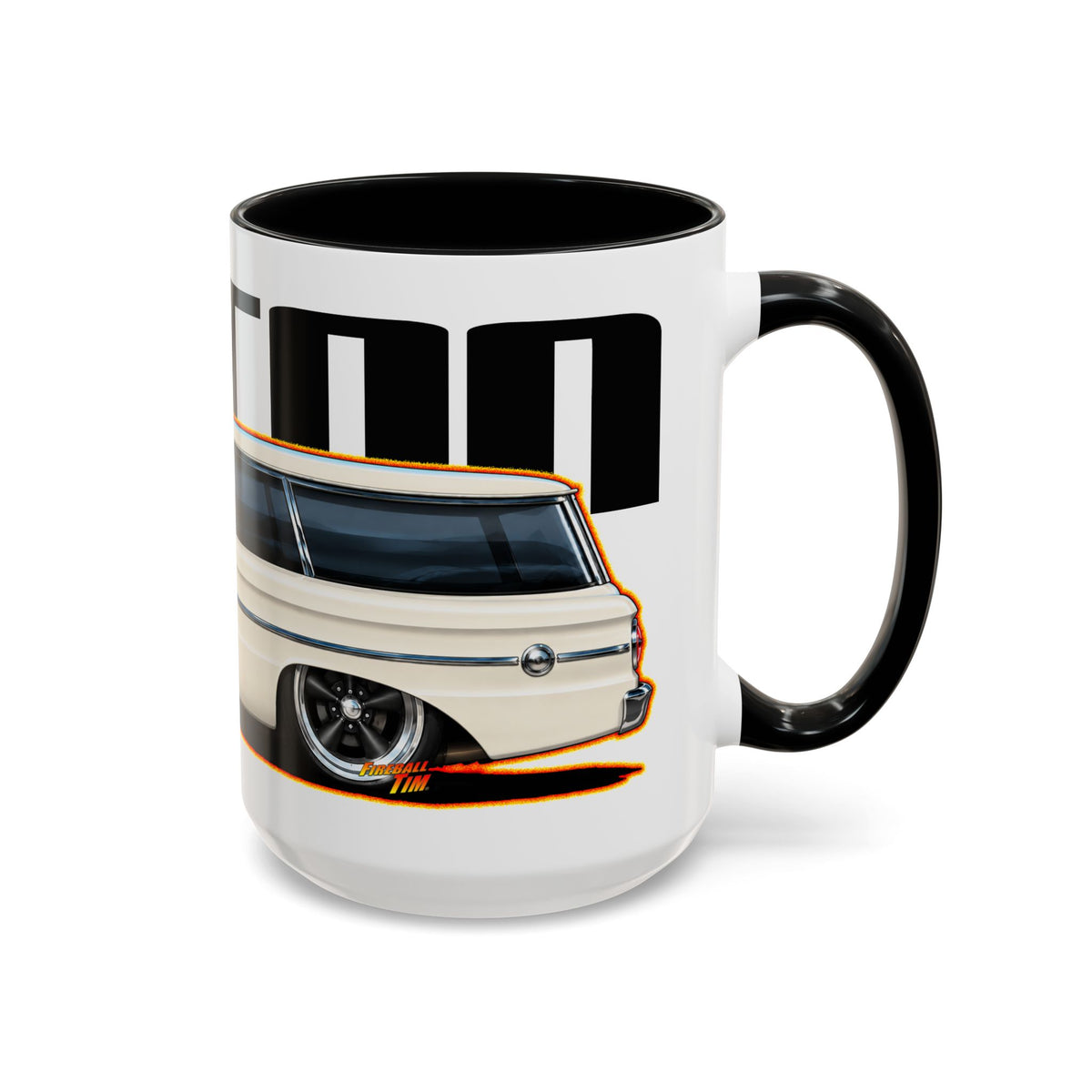 FORD FALCON WAGON Collectible Fireball Art Coffee Mug - 2 Sizes