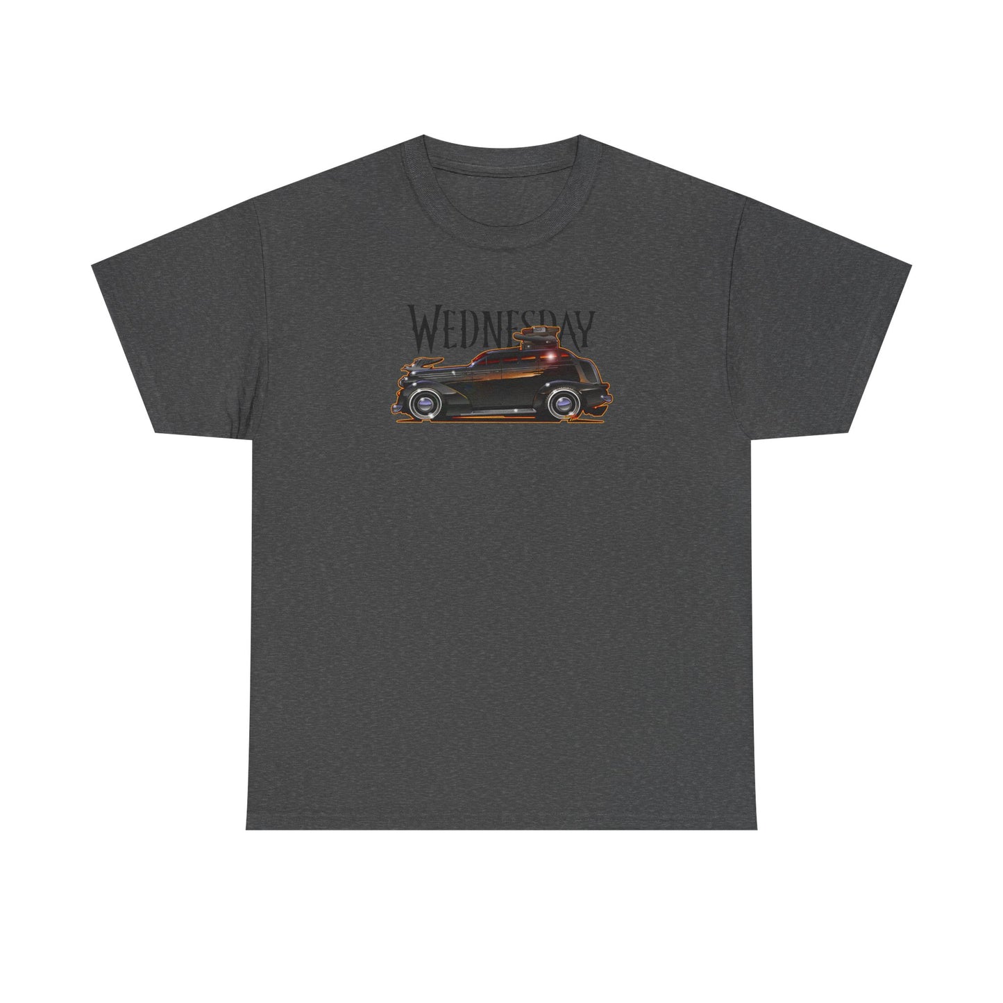 WEDNESDAY TV SHOW PONTIAC LIMO Heavy Cotton Tee Shirt - Multiple Colors