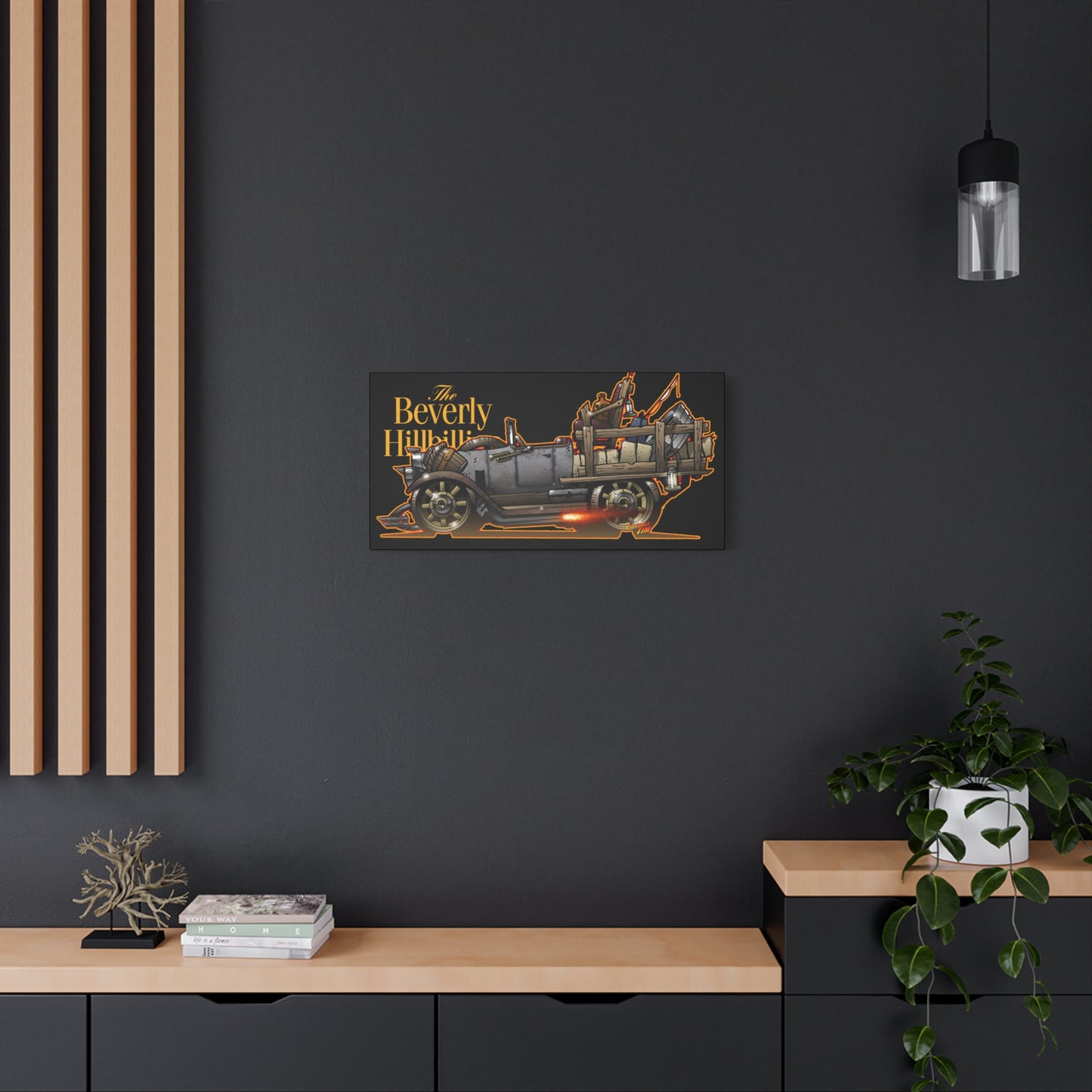 BEVERLY HILLBILLIES JALOPY Canvas Art Wall Print - 11x14
