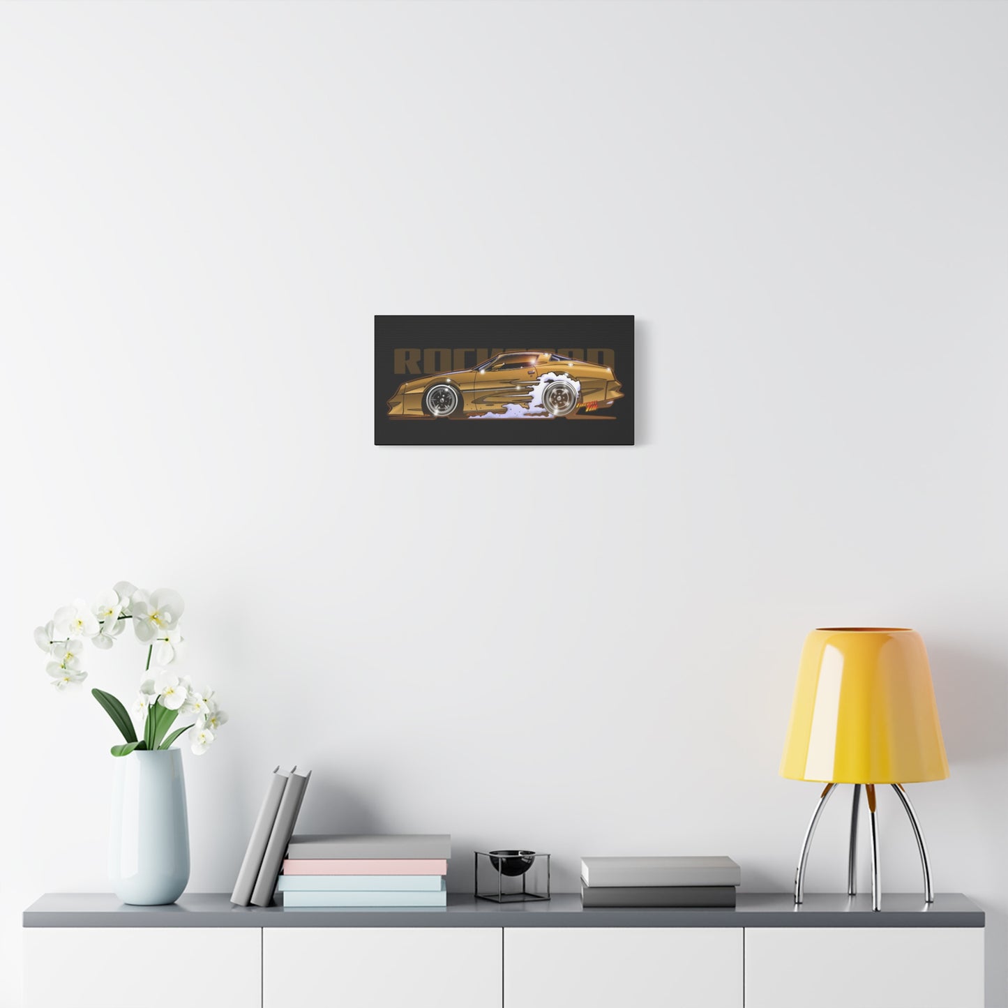 ROCKFORD FILES Pontiac Firebird Fireball Art Canvas Wall Print