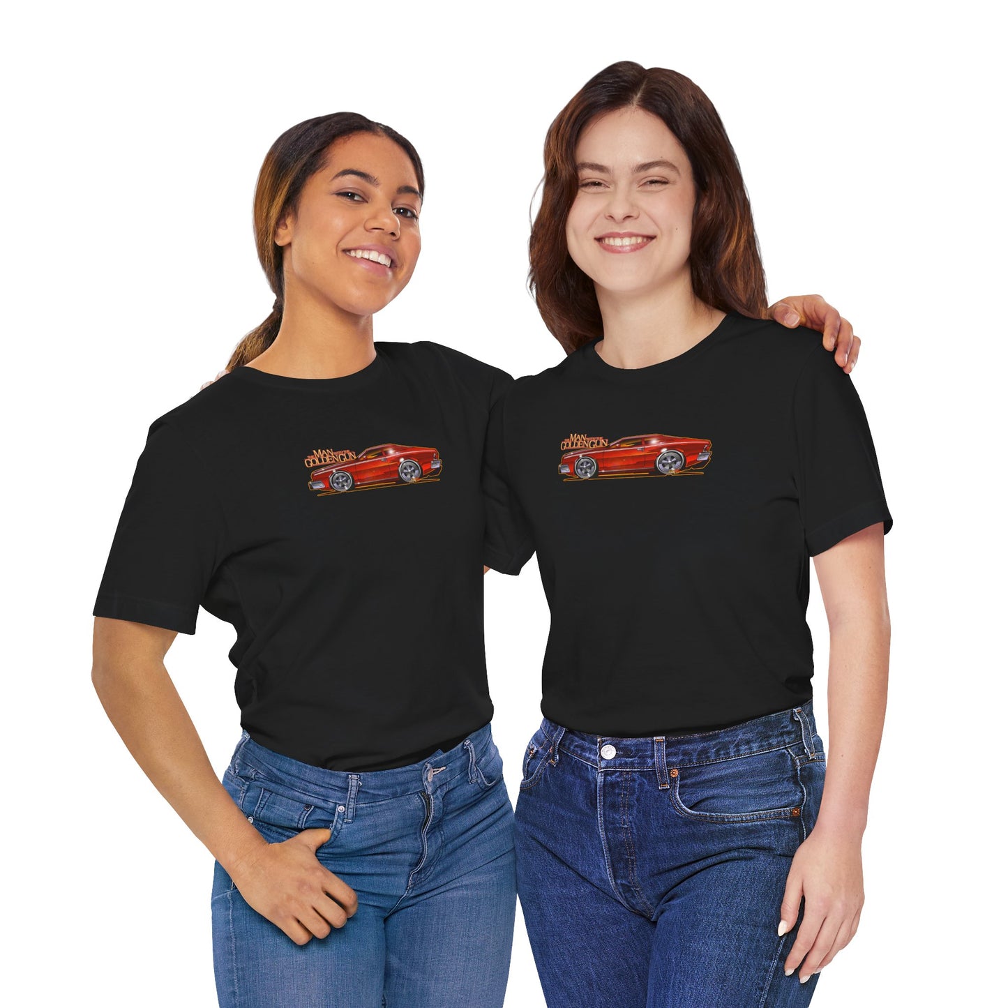 MAN WITH THE GOLDEN GUN AMC Hornet James Bond Fireball Art Short Sleeve Tee
